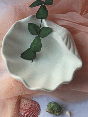 Large Concrete Shell Bowl