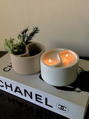 YinYang Pot Candle