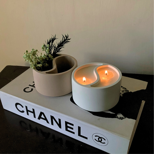 YinYang Pot Candle