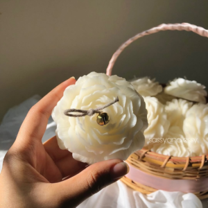Peony Flower Candle