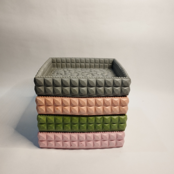 Square Crystal Tray - Image 2