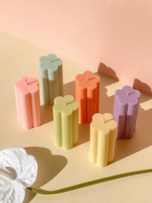 Flower Pillar Candle