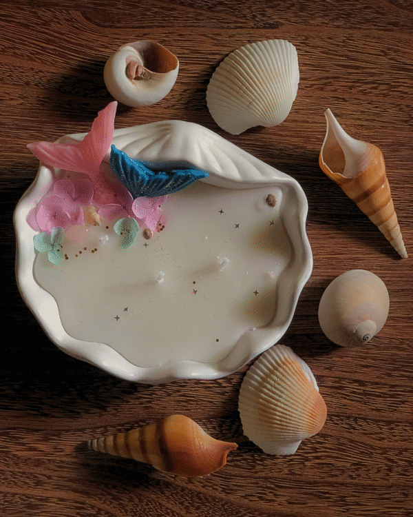 Mermaid Theme Candle Bowl - 3
