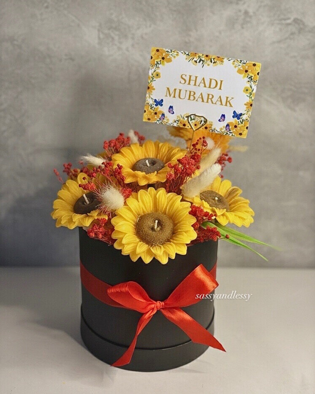 Sunflower Candle Bouquet - Image 2