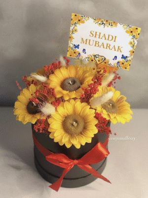 Sunflower Candle Bouquet