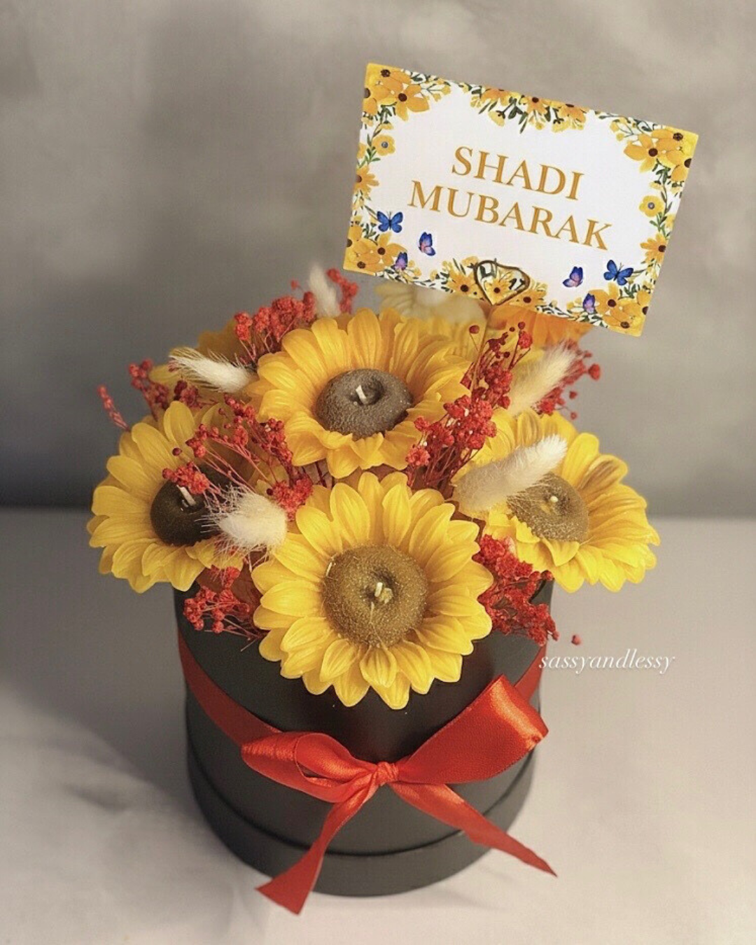Sunflower Candle Bouquet