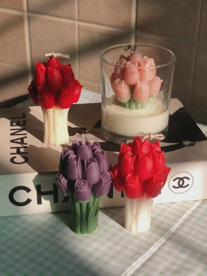 Tulip Bouquet Candle